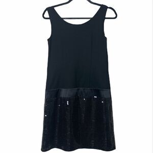 Loft size 2 sequence bottom little black dress ❤️